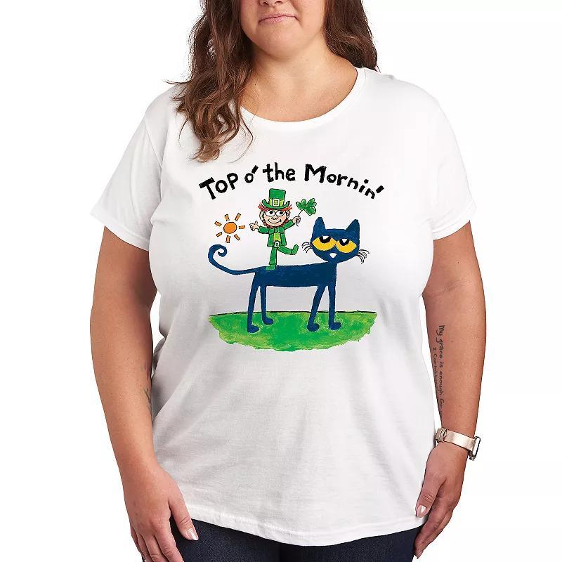 Plus Pete the Cat Top O The Mornin Leprechaun Graphic Tee, Womens Product Image