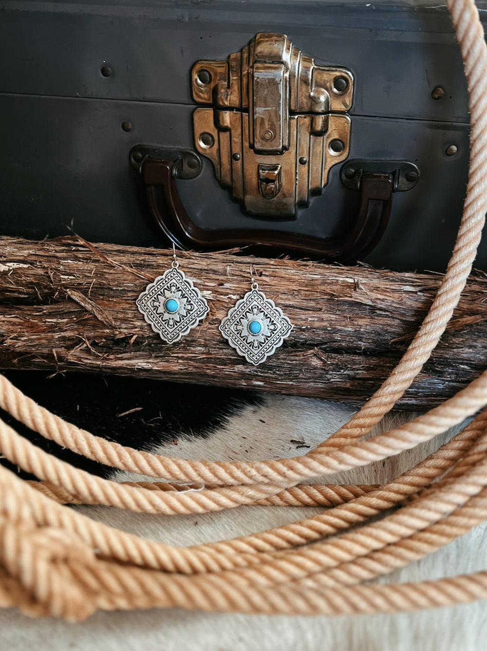 Mosaic Western Concho Earrings Product Image