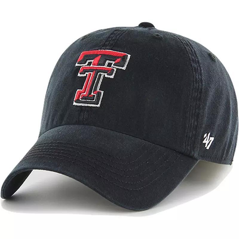 Mens 47 Brand Black Texas Tech Red Raiders Franchise Fitted Hat Product Image