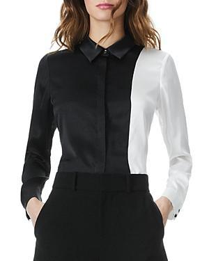 Womens Willa Combo Silk Shirt Product Image