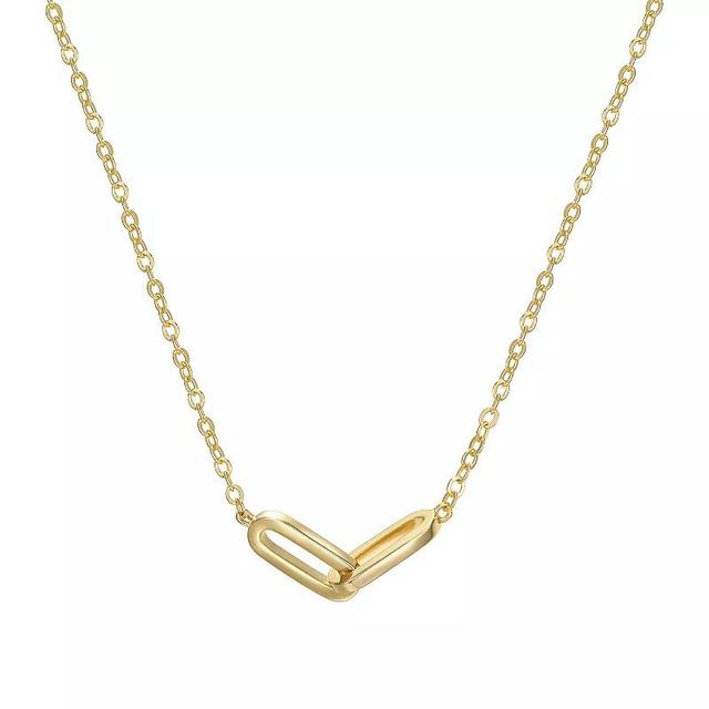 Sarafina Interlocking Link Necklace, Womens Gold Tone Product Image