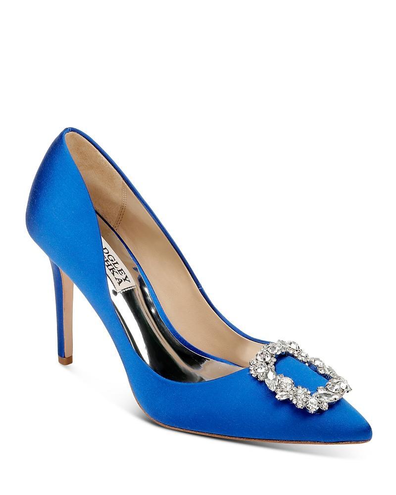 Badgley Mischka Womens Cher Crystal Buckle Pumps Product Image