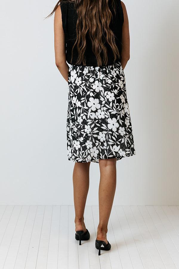 From Malibu Floral Mini Dress in Black Product Image