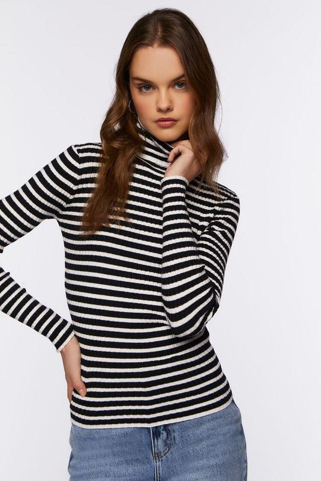 Striped Turtleneck Long-Sleeve Top | Forever 21 Product Image