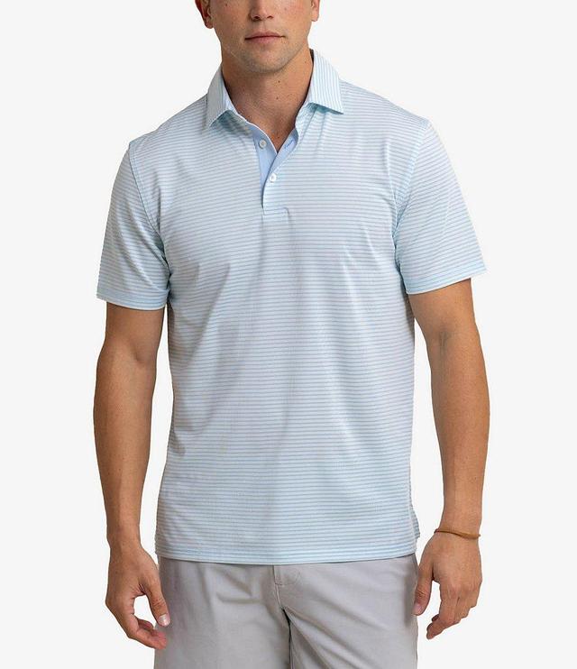 Southern Tide Driver Verdae Stripe Short Sleeve Polo Shirt Product Image