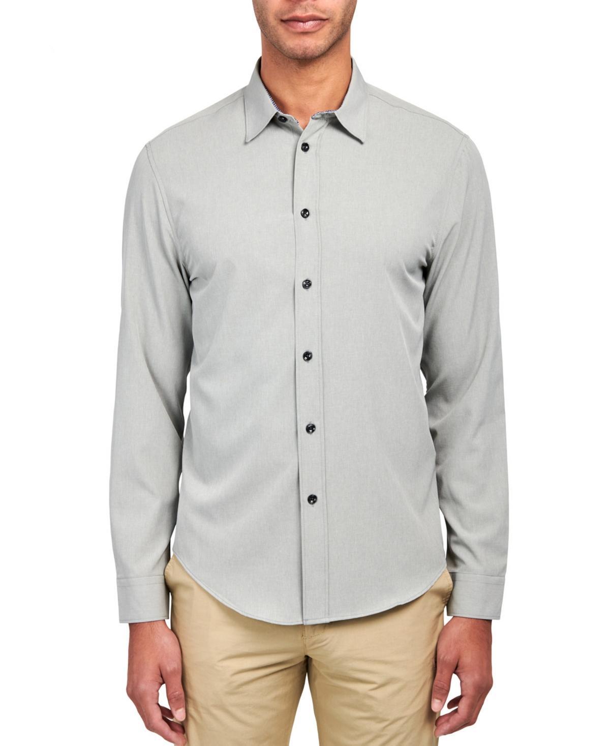 Brooklyn Brigade Mens Dante Non-Iron Performance Stretch Moisture-Wicking Solid Button-Down Shirt Product Image