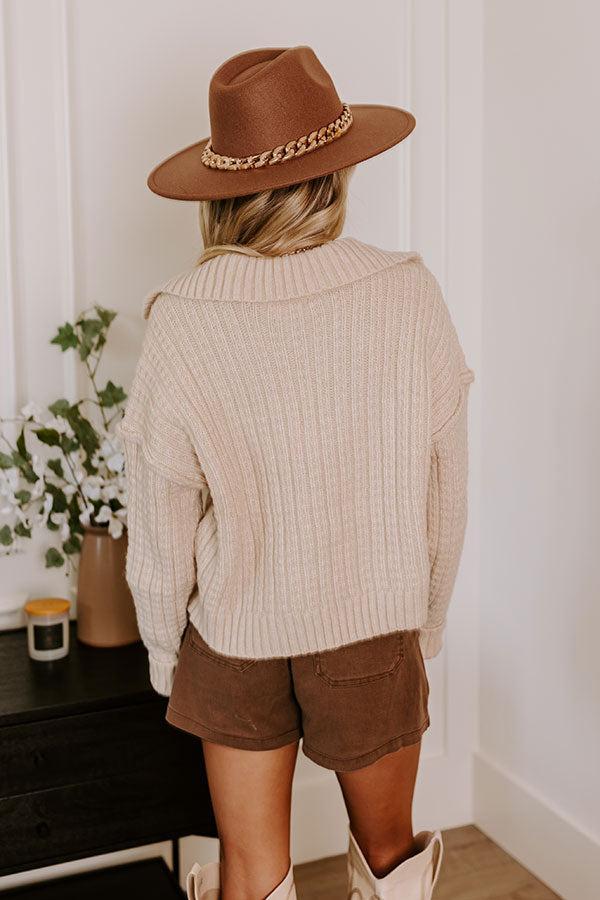 Meet Me By The Bonfire Cable Knit Sweater product image