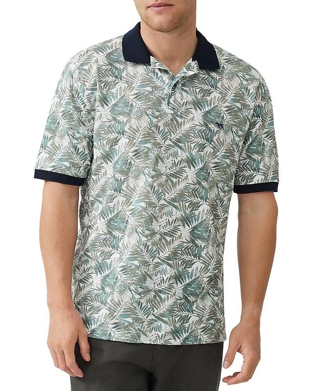 Mens Arundel Palm Leaf Cotton Polo Shirt Product Image