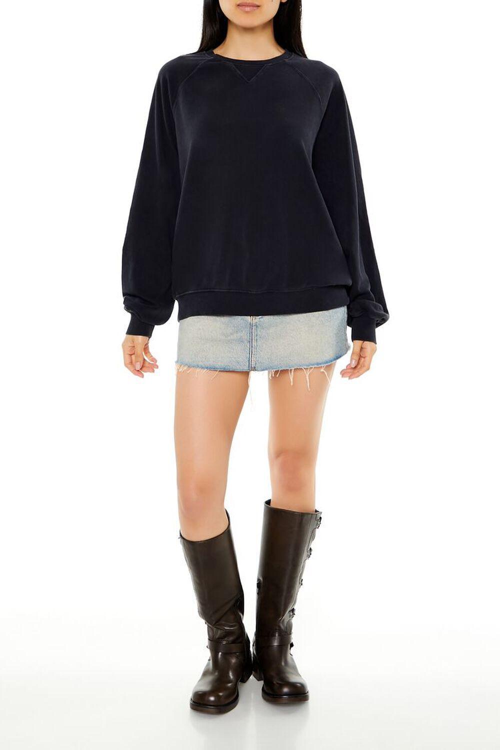 French Terry Raglan Pullover | Forever 21 Product Image