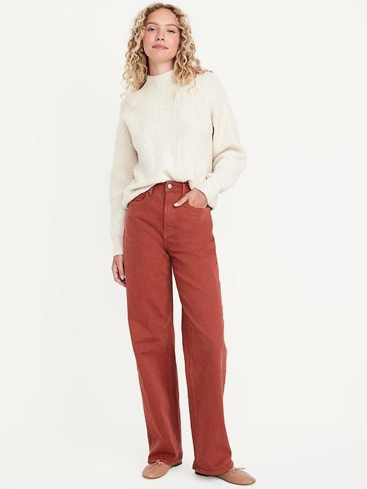 Extra High-Waisted Sky-Hi Wide-Leg Jeans Product Image