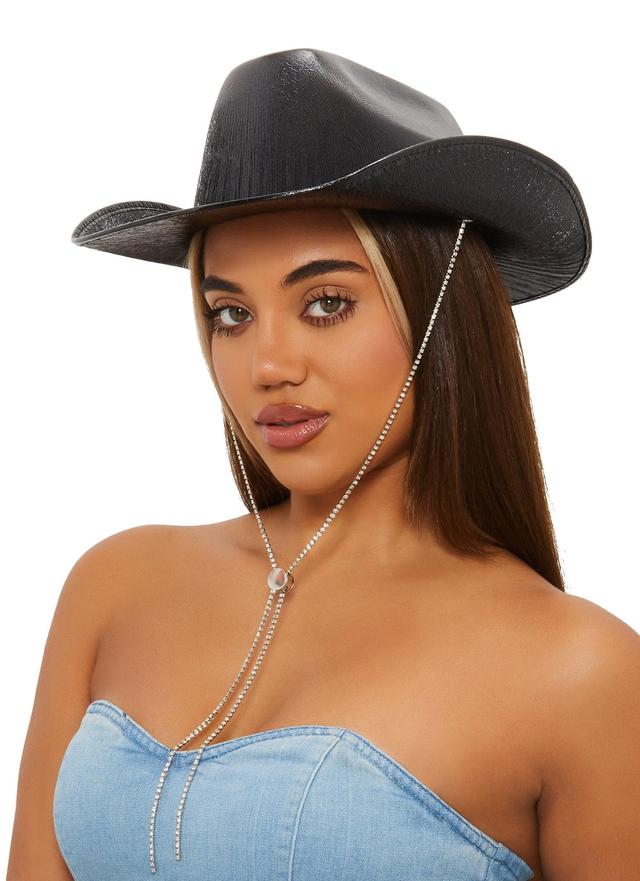 Womens Iridescent Cowboy Hat Product Image