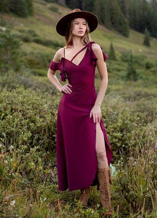 Bianka Dress in Rosewood Product Image