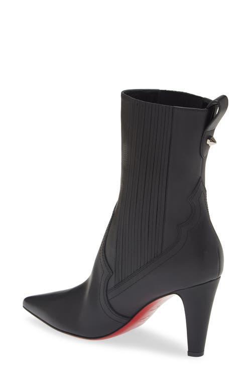 Leather Chelsea Red Sole Booties In Black Product Image