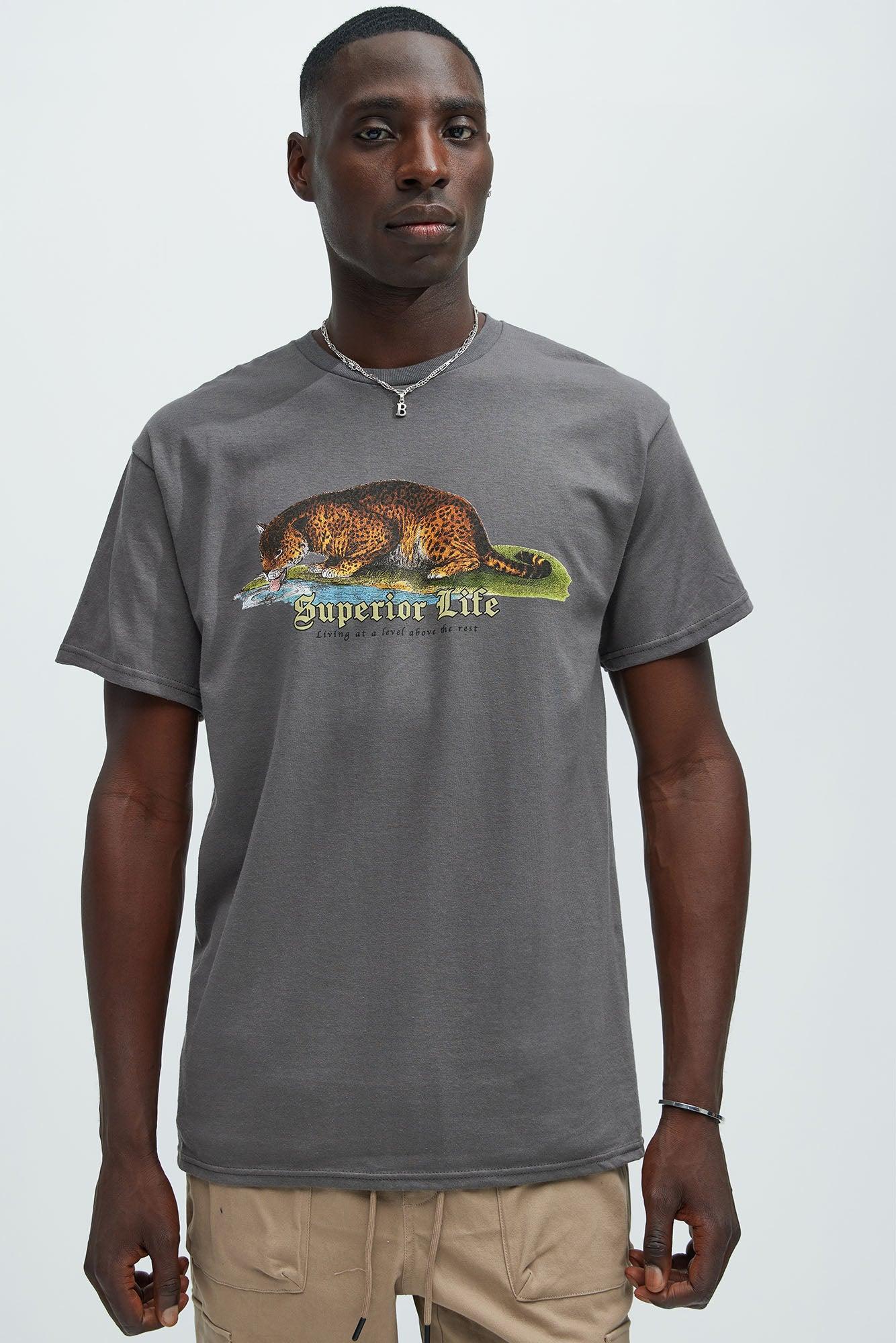 Superior Life Short Sleeve Tee - Charcoal Product Image