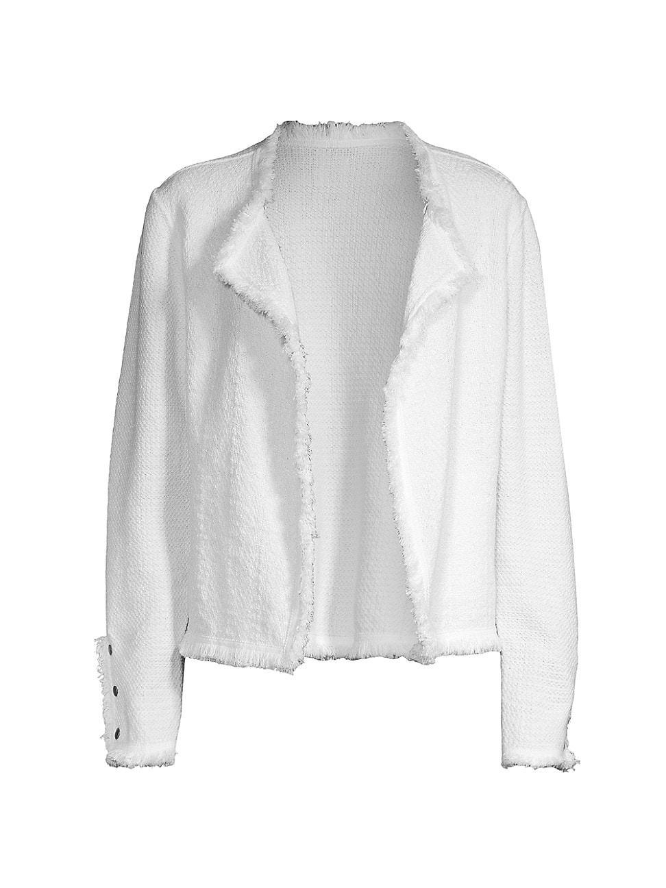 Womens Fringe Mix Jacket Product Image