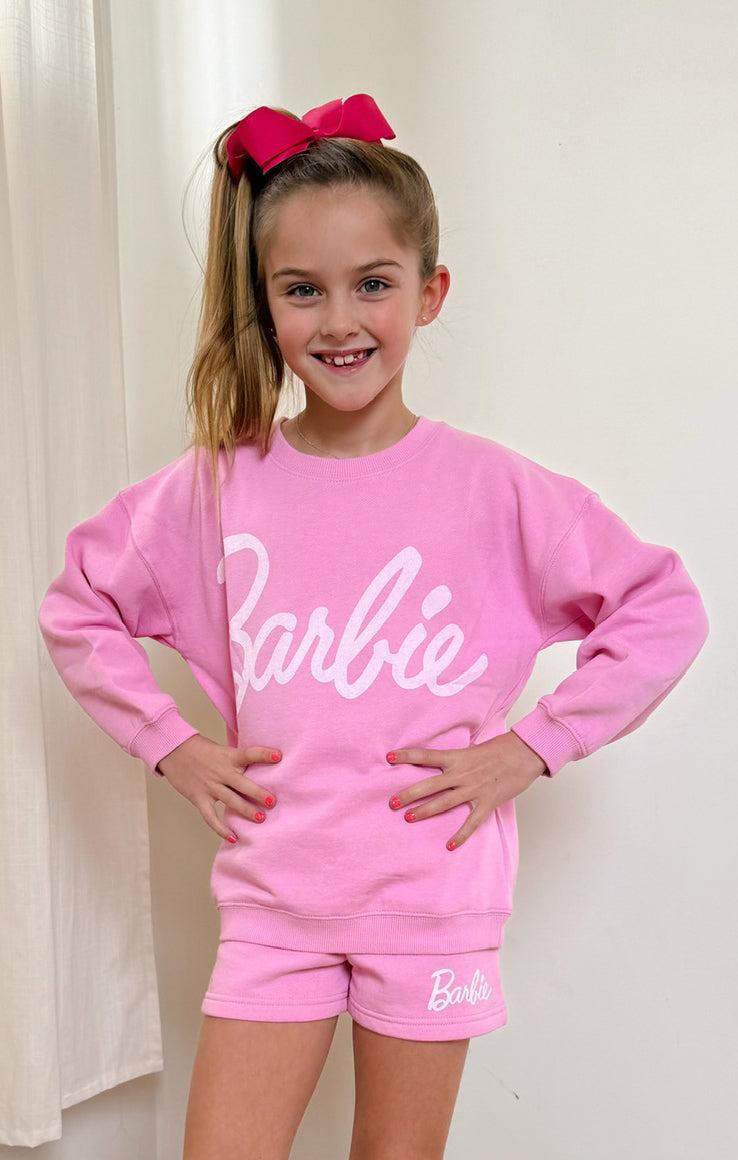 Playdate Sweat Shorts ~ Lil Barbie™ Graphic Kids Product Image