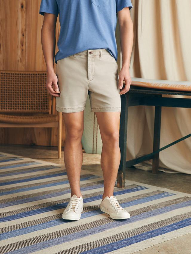 Coastline Stretch Chino Short (6" Inseam) - Utility Khaki Male Product Image