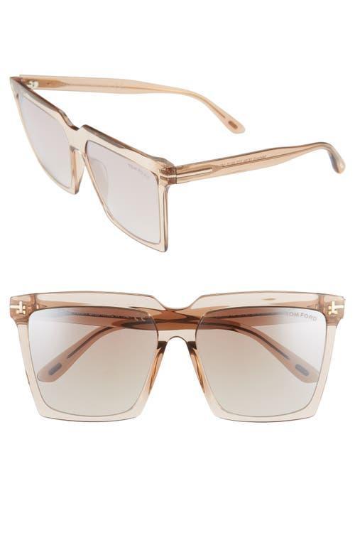 TOM FORD Sabrina 58mm Square Sunglasses Product Image