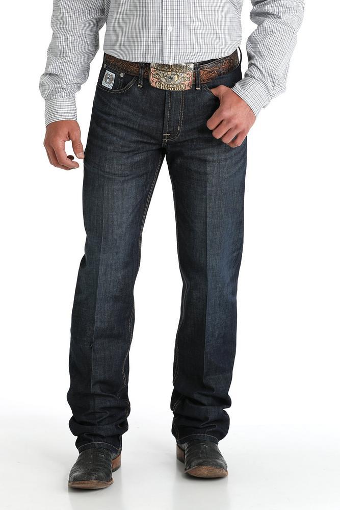 Cinch® Men's White Label Relaxed Dark Stonewash Jeans Product Image