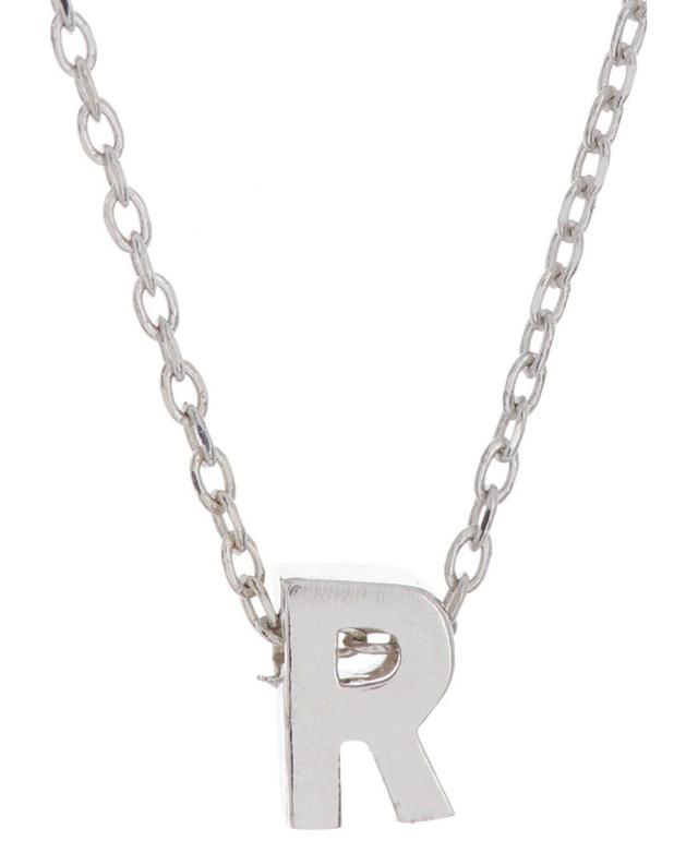 Adornia Rhodium-Plated Mini Initial A Pendant Necklace, 16 + 2 extender - J Product Image