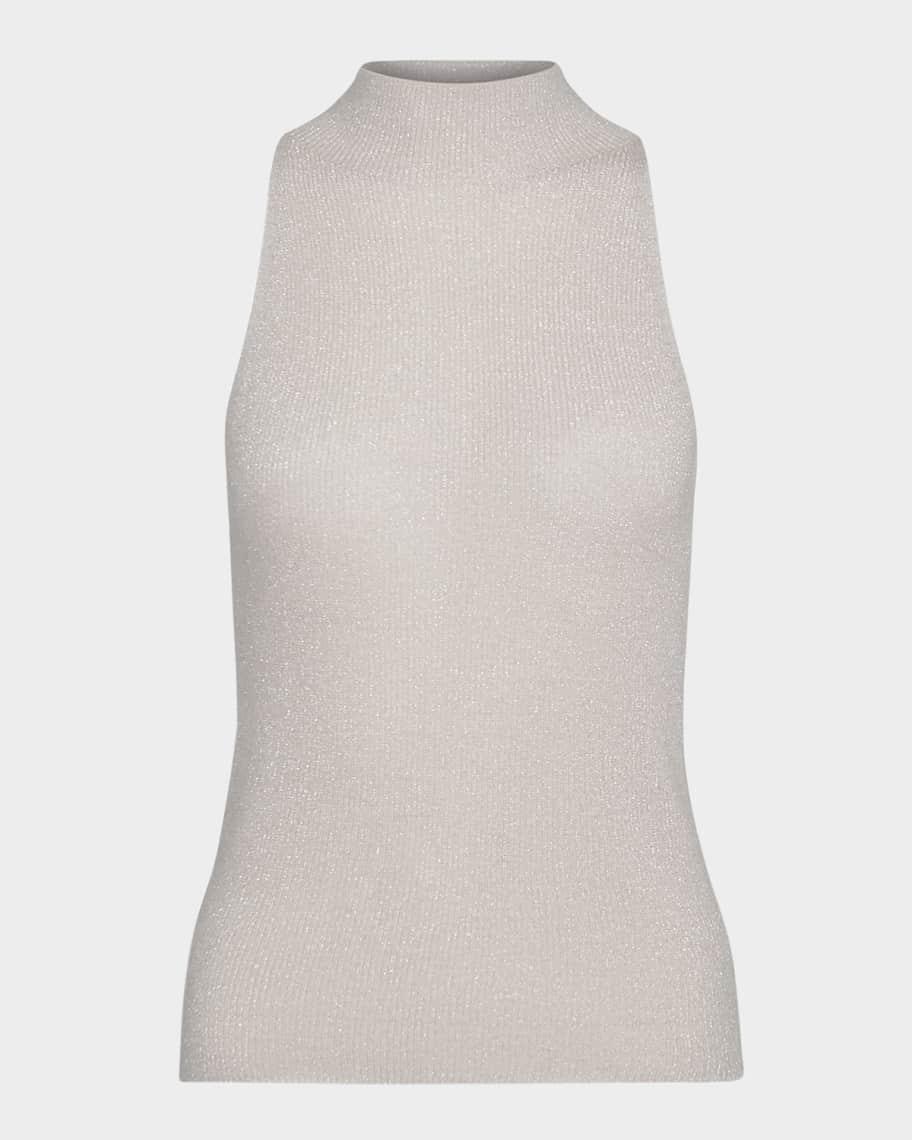 Metallic Mock-Neck Tank Top product image