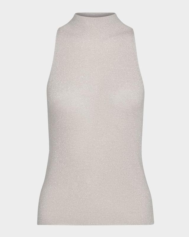 Metallic Mock-Neck Tank Top Product Image