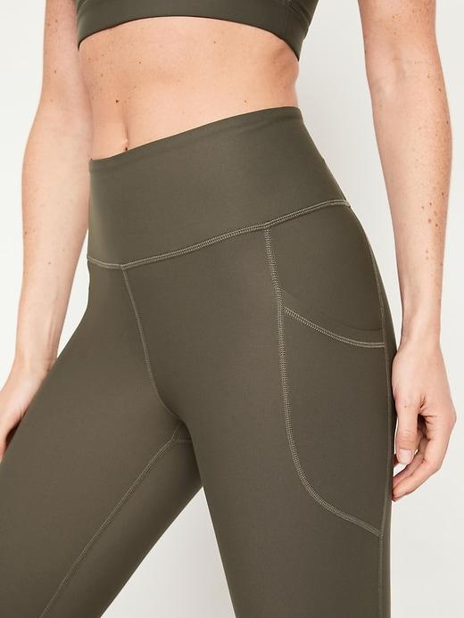 High-Waisted PowerSoft Rib Leggings Product Image