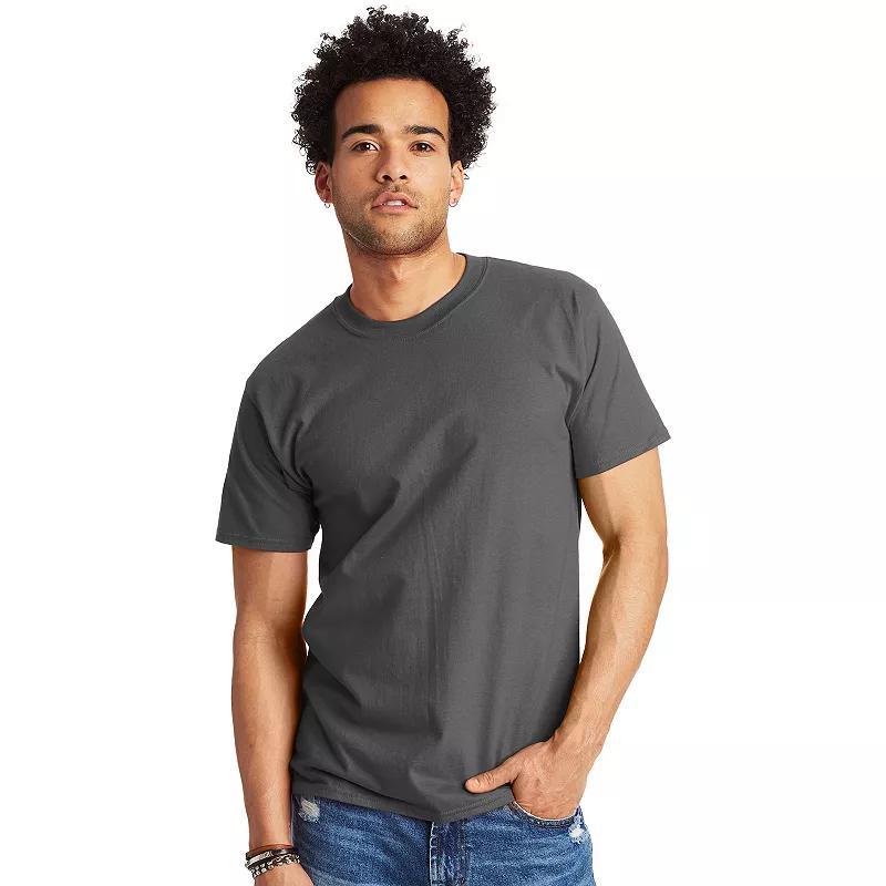 Mens Hanes Beefy Heavyweight Tee Grey Gray Product Image