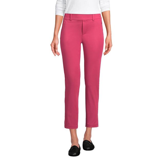 Womens Lands End Flex Mid Rise Pull On Crop Pants Product Image