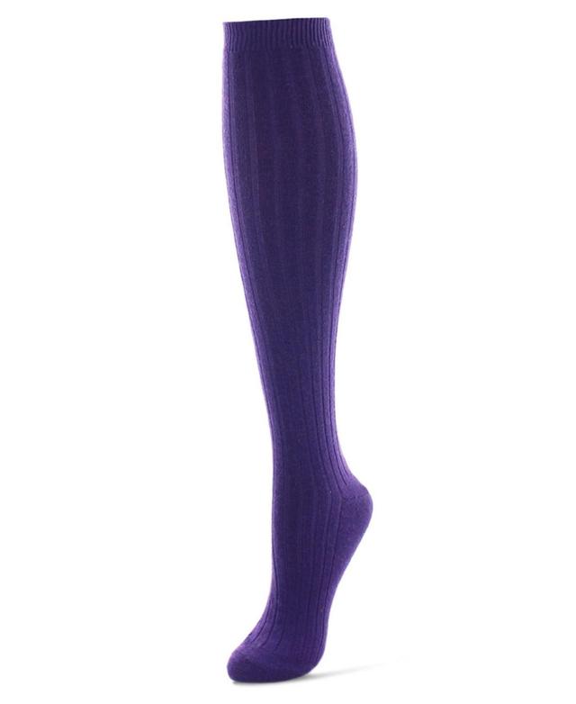 MeMoi Womens Rib Cashmere Blend Knee High Socks Product Image