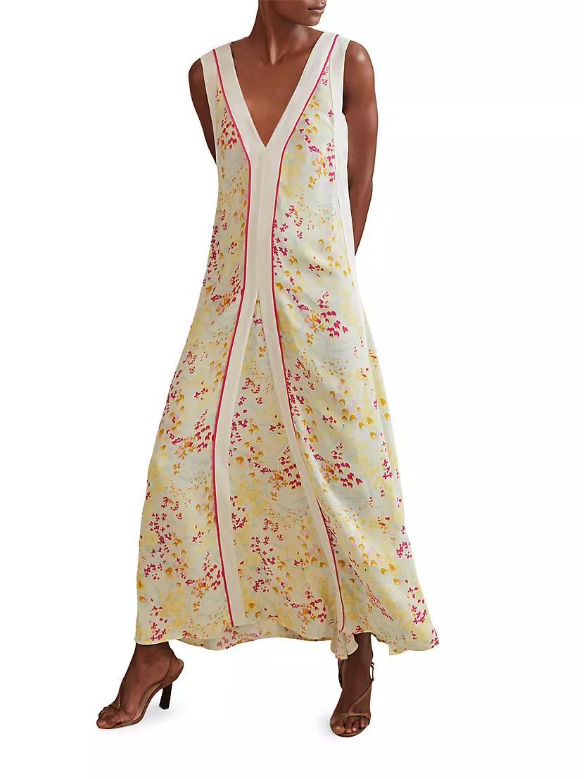 Eliza Floral V-Neck Maxi Dress Product Image