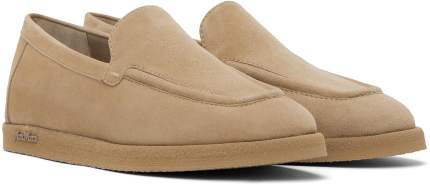 MAX MARA Beige Goat Leather Loafers In 003 Beige Product Image