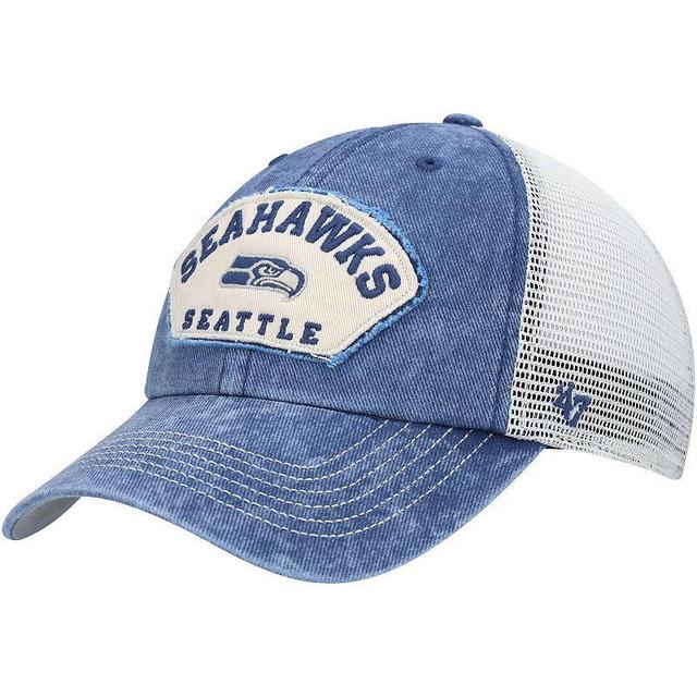 Mens 47 College /White Seattle Seahawks Denali Trucker Clean Up Snapback Hat, Blue Product Image