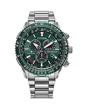 Citizen Eco-Drive Mens Chronograph Promaster Sky Stainless Steel Bracelet Watch 46mm Product Image