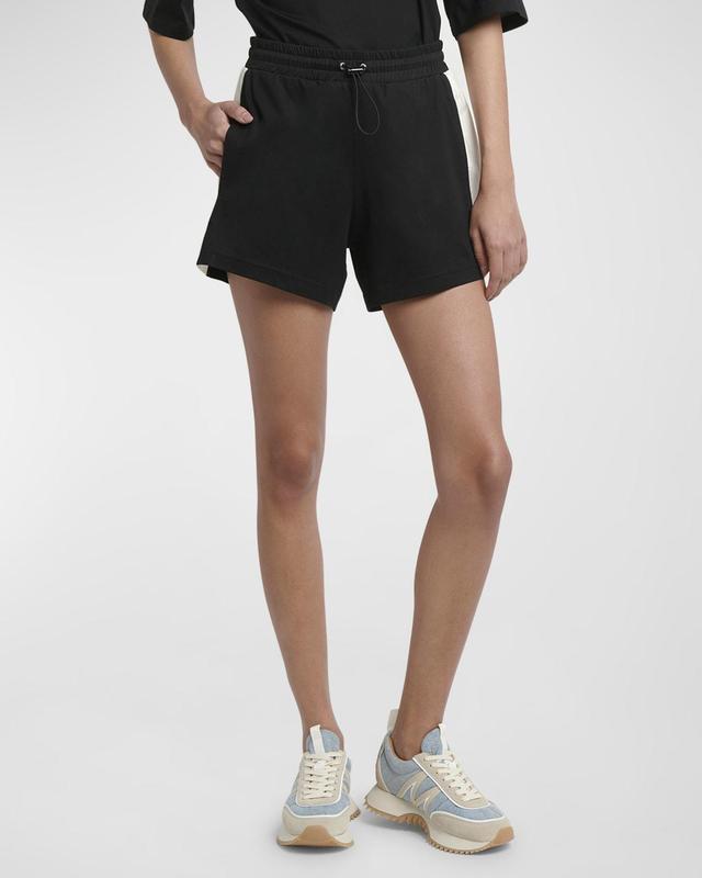 Moncler Pull On Side Stripe Shorts Product Image