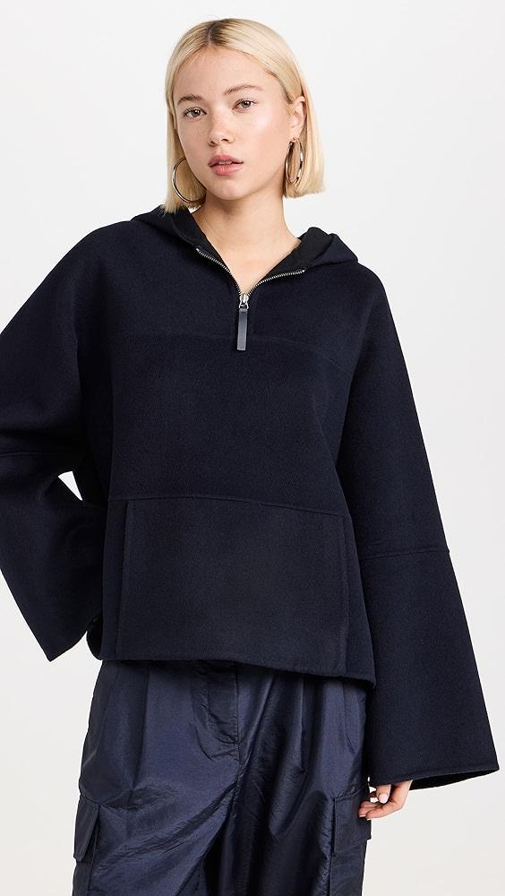 Proenza Schouler White Label Isaac Hoodie in Double Face Wool | Shopbop product image