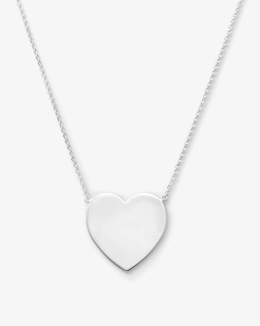 XL You Have My Heart Necklace 15" - Silver Product Image