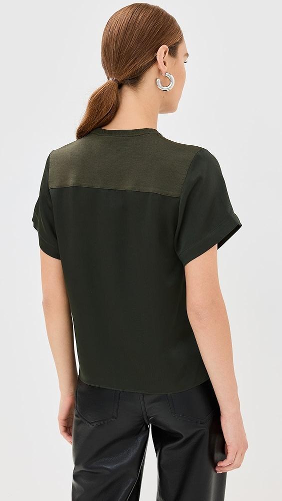 SIMKHAI Addy Knit Back T-Shirt | Shopbop Product Image