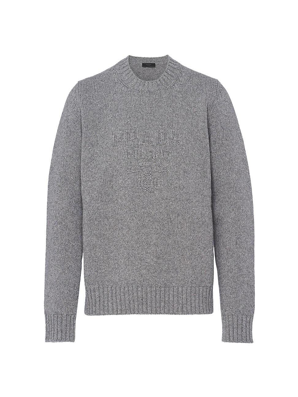 Mens Wool And Cashmere Crewneck Sweater Product Image