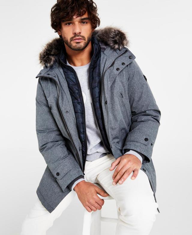 Michael Kors Mens Hooded Bib Snorkel Parka, Created for Macys Product Image