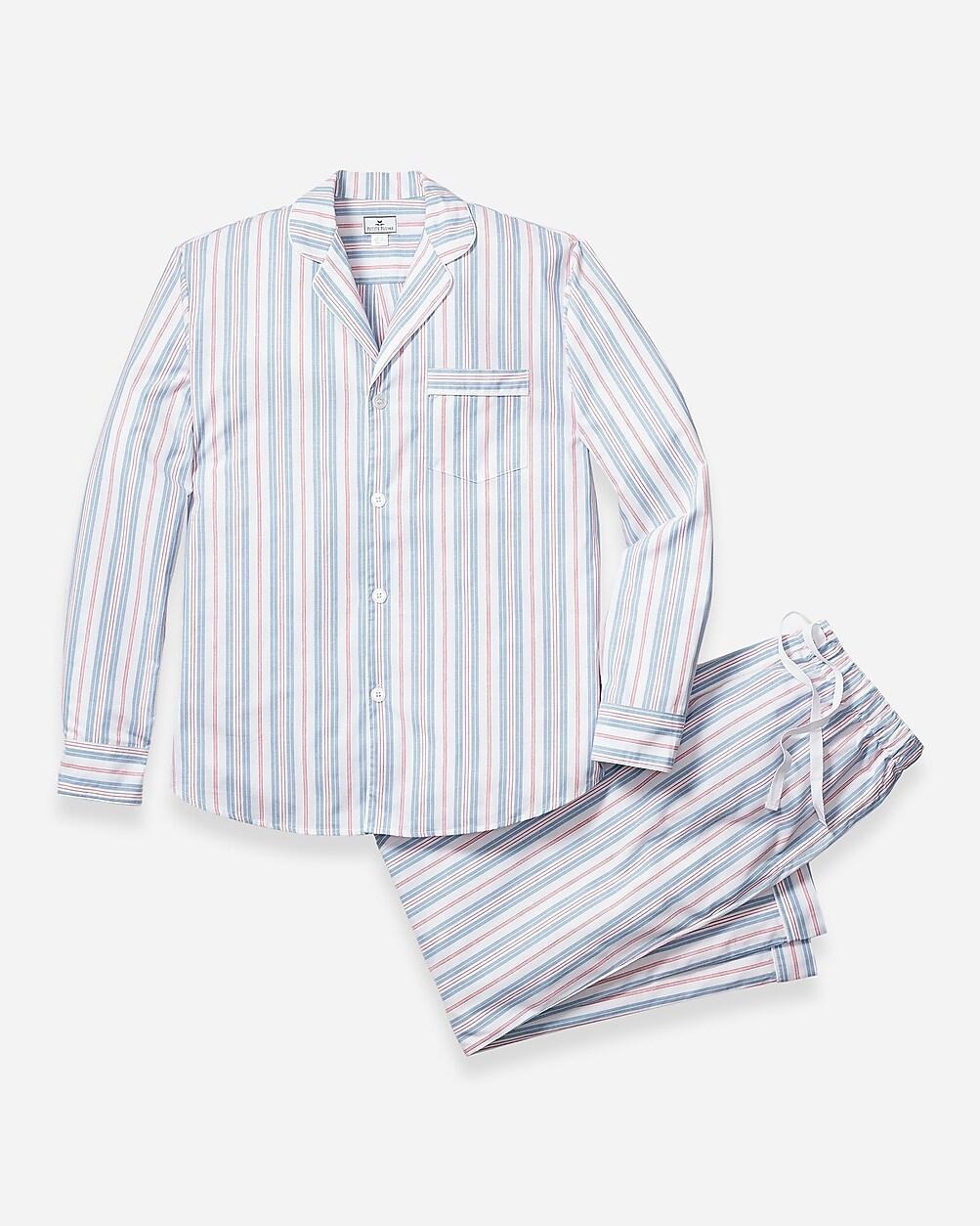 Petite Plume™ men's pajama set in vintage french stripe Product Image