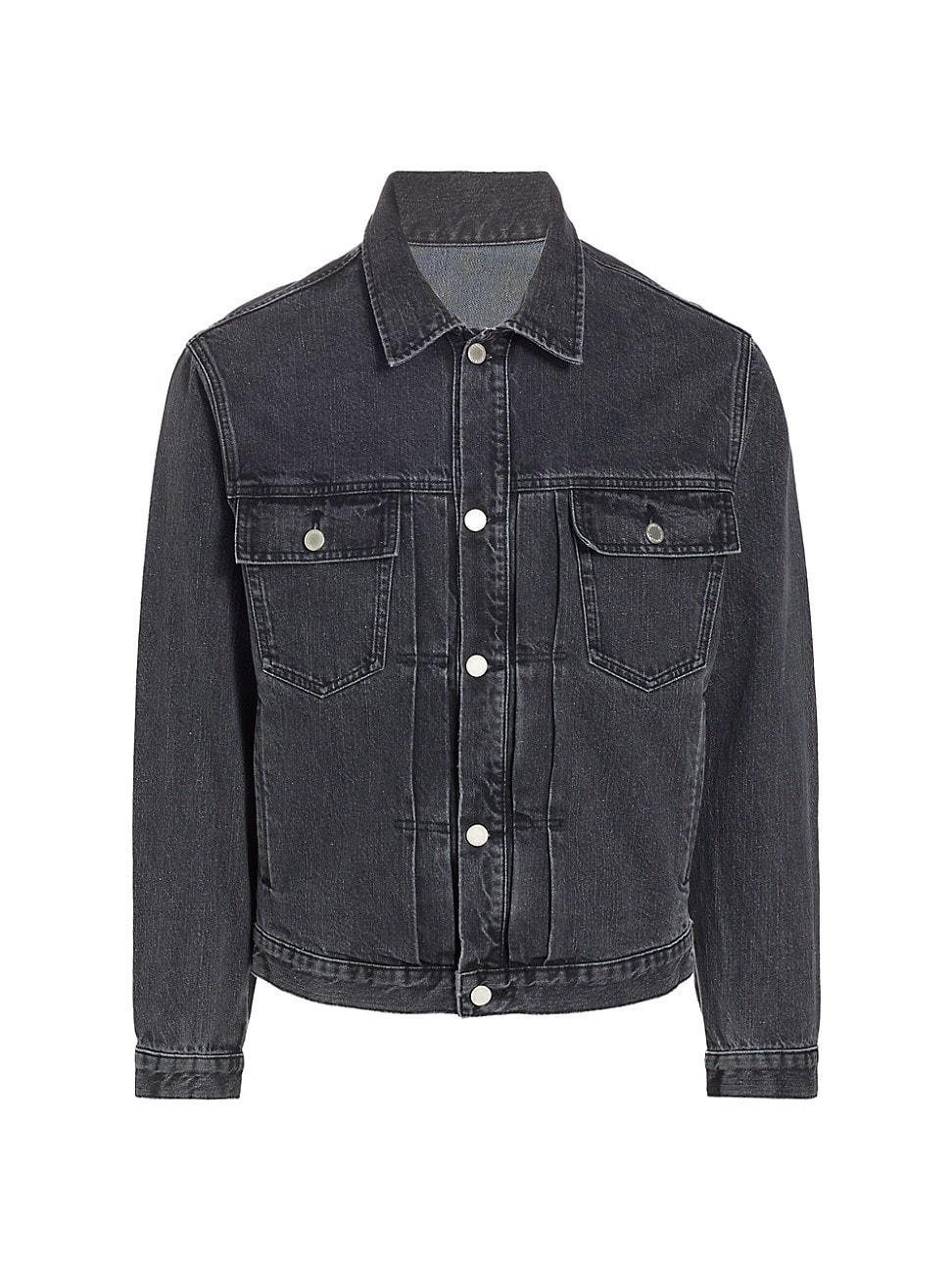 Mens Acid Wash Denim Jacket Product Image