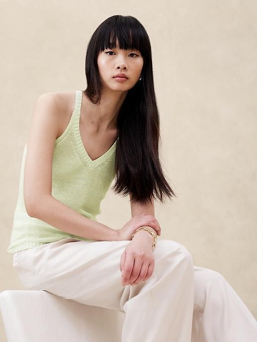 Teia Linen Sweater Tank Product Image