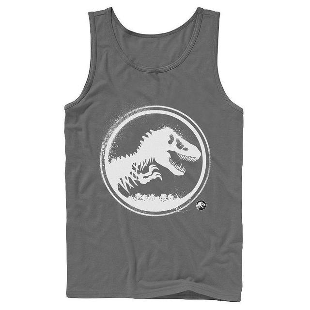 Mens Jurassic World: Fallen Kingdom Paint Splatter Logo Tank Top Blue Product Image