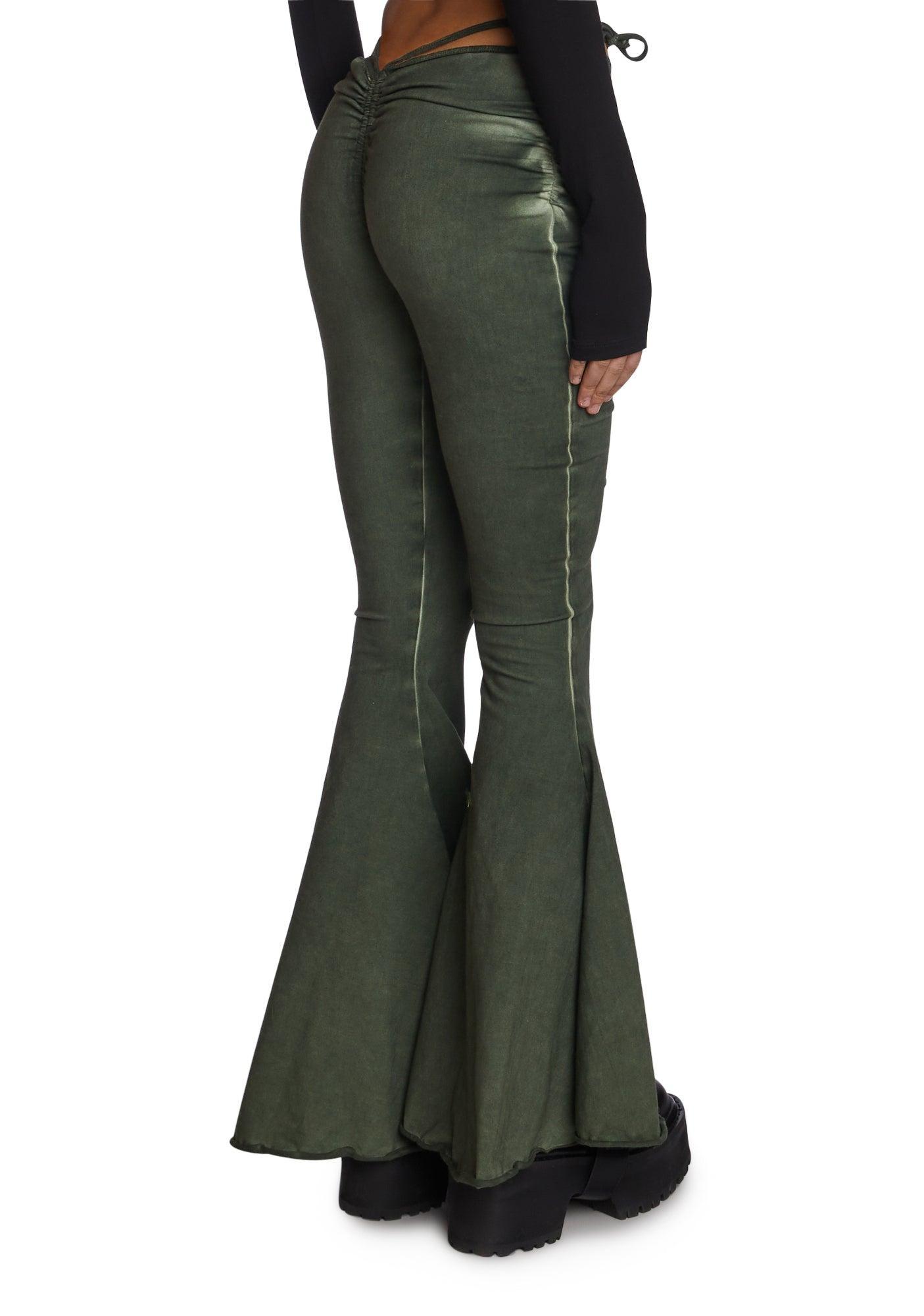 Echo V-Cut Washed Bell Bottoms Male Product Image