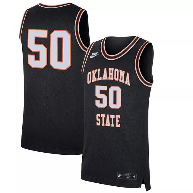 Nike Mens Oklahoma State Cowboys Replica Basketball Retro Jersey - Black/White Product Image