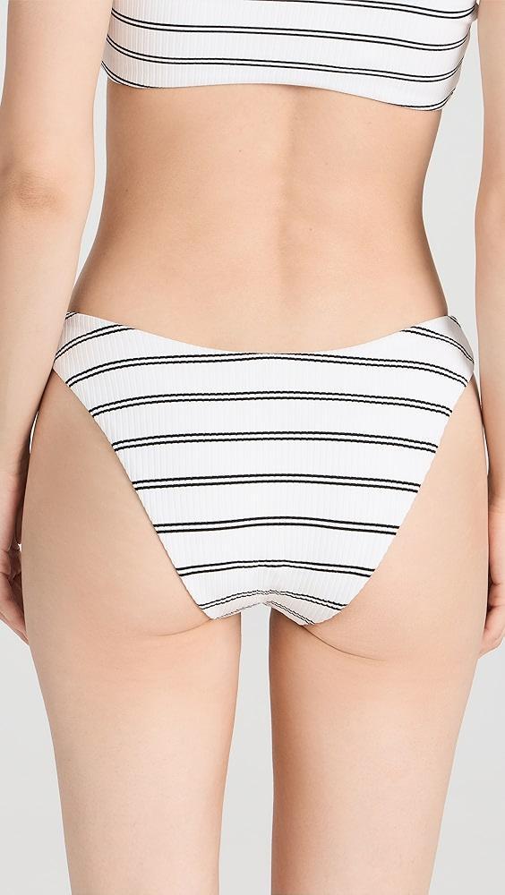 Madewell Carp Bikini Bottoms in Stripe Rib | Shopbop Product Image