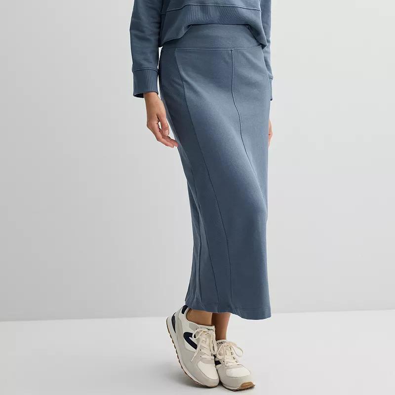 Womens Sonoma Goods For Life Fleece Midi Skirt Product Image