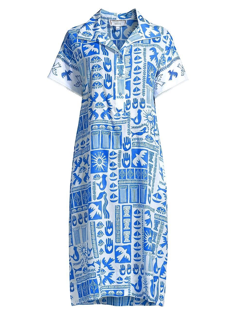 Womens Acantha Cotton Midi-Dress product image