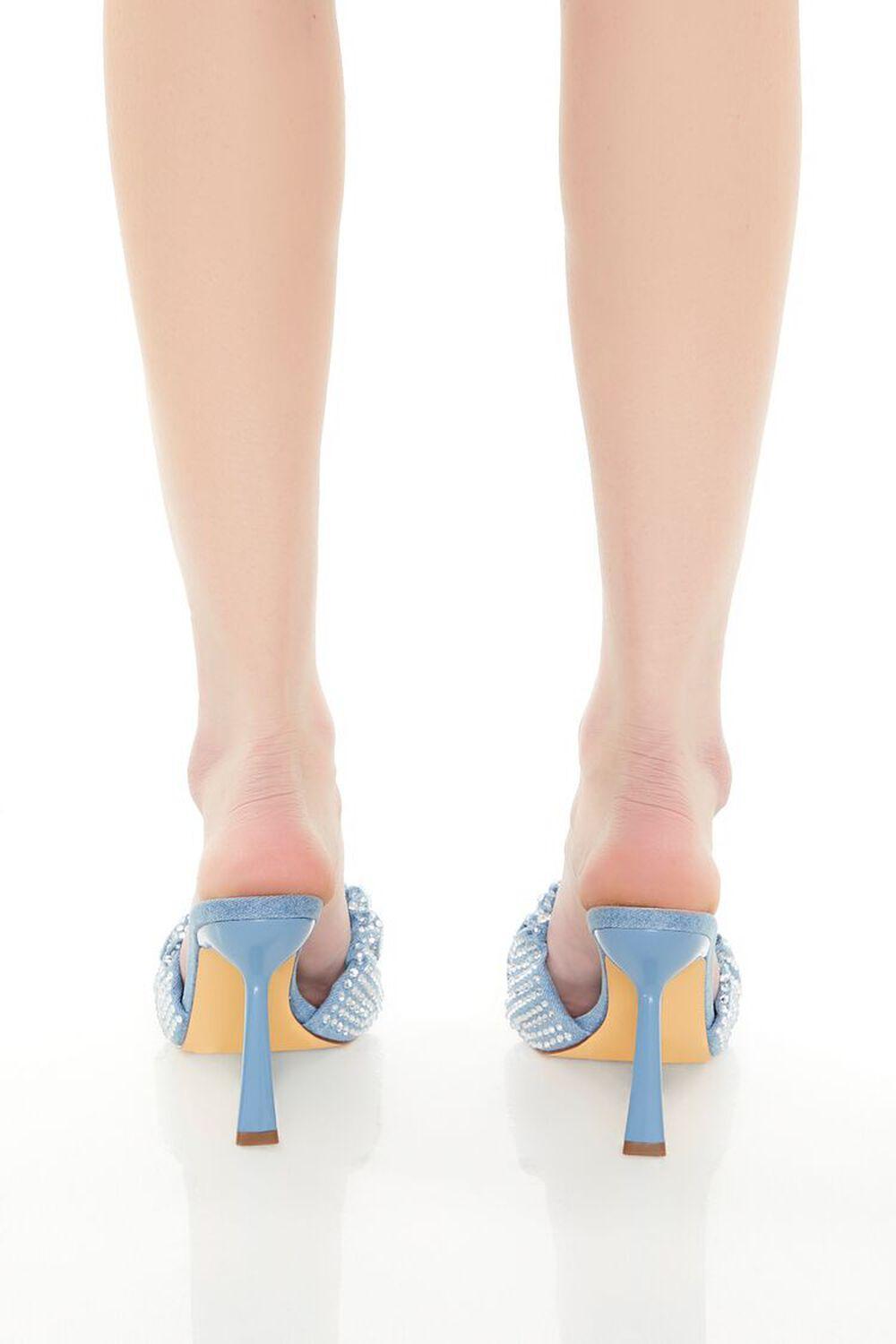 Denim Rhinestone Stiletto Heels | Forever 21 Product Image